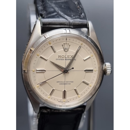 236 - A 1950s Rolex Oyster Perpetual stainless steel wristwatch, 34mm, Ref. 6564, Serial No. 82979, Cal.10... 