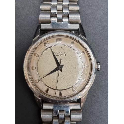 254 - A vintage Juvenia stainless steel automatic wristwatch, 33mm, Serial No. 357841.