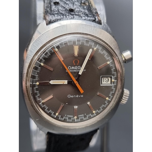 257 - A circa 1969 Omega 'Chronostop' stainless steel manual wind wristwatch, 36mm, Ref. 146.009, Serial N... 