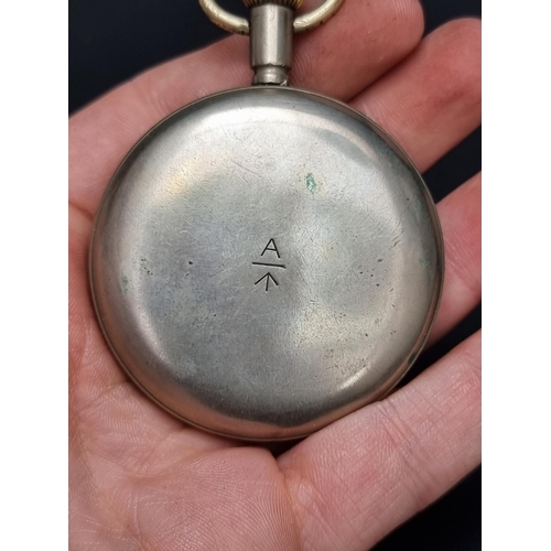 266 - A circa 1918 Zenith RAF 30 Hour Non-Luminous Mark V pilots pocket watch, Serial No. C.B 9732, Moveme... 