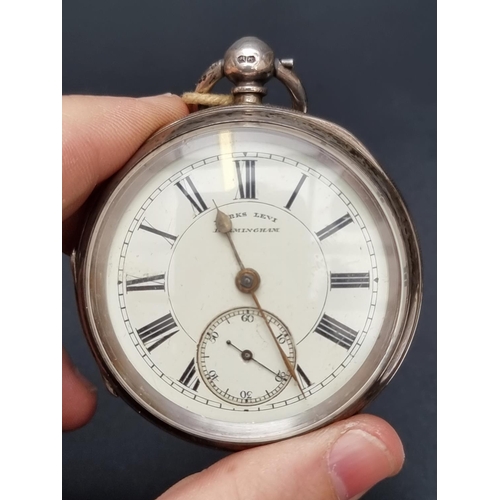 268 - A silver open face pocket watch, 57mm, the fusee movement signed 'R Marshall, Clay Cross', No. 71618... 