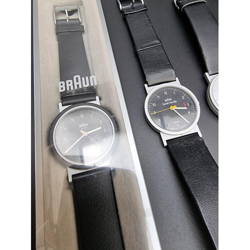 275 - Four Braun quartz wristwatches, 35mm, to include a 'Tyrell Honda' example, Ref. 3802. (4)... 