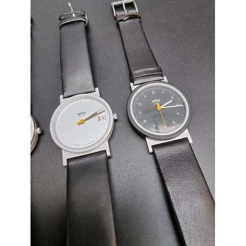 275 - Four Braun quartz wristwatches, 35mm, to include a 'Tyrell Honda' example, Ref. 3802. (4)... 