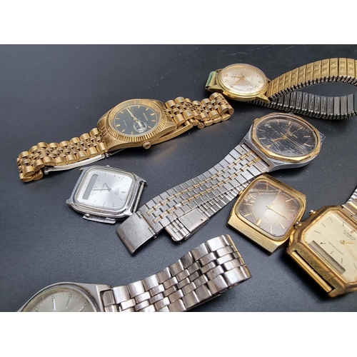 278 - Eleven various modern wristwatches; together with an Waltham nickel plated stem wind open face pocke... 