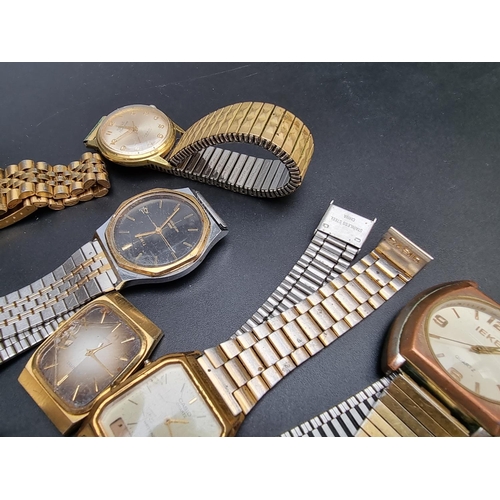 278 - Eleven various modern wristwatches; together with an Waltham nickel plated stem wind open face pocke... 