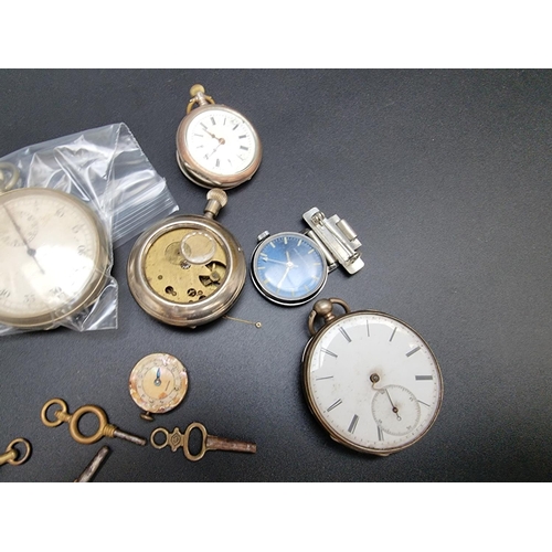 279 - A British military Patt 4 stopwatch; together with five various watches and and five watch keys. (12... 