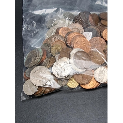 325 - Coins: a quantity of Victorian and later silver and part silver coinage, 240g; together with a quant... 