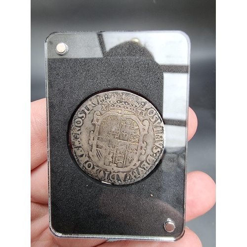 331 - Coins: a cased Philip & Mary 1554 silver shilling, with CoA.