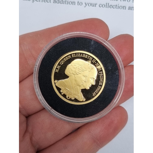 335 - Coins: a 2021 Gibraltar 'Strength & Stay: Seven Decades of Devotion' 9ct gold proof two crown co... 