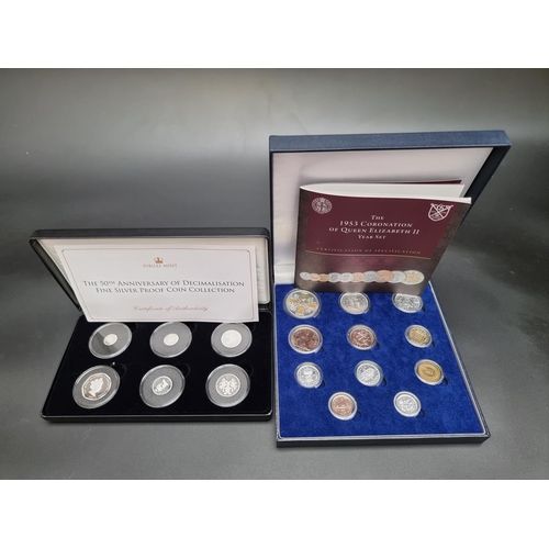 337 - Coins: a cased 'The 1953 Coronation of Queen Elizabeth II' nine coin set, edition 392, with booklet;... 