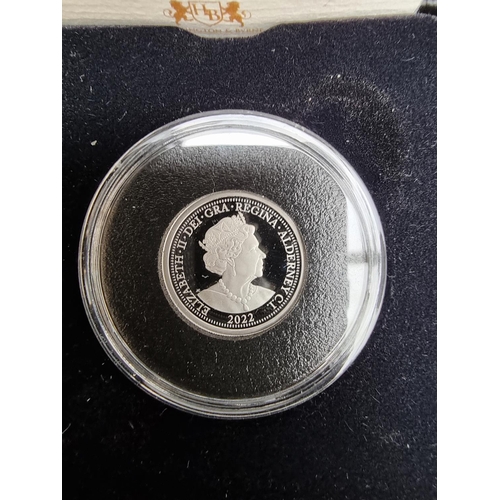 340 - Coins: a cased 2022 Alderney 'Platinum Jubilee of Queen Elizabeth II', 999.5 platinum proof limited ... 