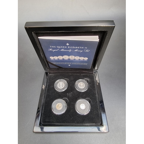 360 - Coins: a cased 2000 'The Queen Elizabeth II Royal Maundy Money Set', with booklet.