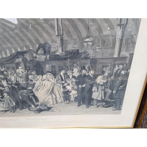 1255 - After W P Frith, 'The Railway Station', engraving, I.52 x 111.5cm.