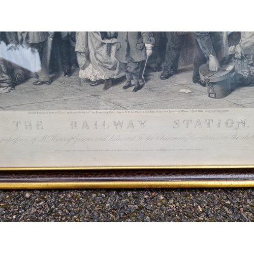 1255 - After W P Frith, 'The Railway Station', engraving, I.52 x 111.5cm.