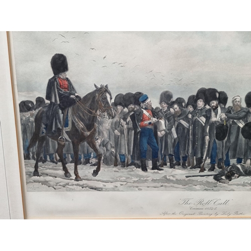 1256 - After Elizabeth Butler, 'The Roll Call', lithograph, I.31.5 x 63cm.