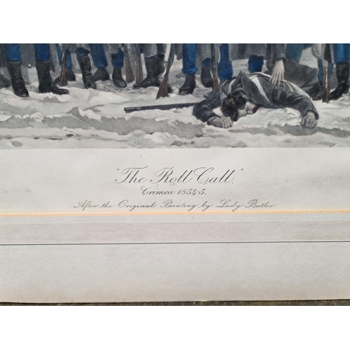 1256 - After Elizabeth Butler, 'The Roll Call', lithograph, I.31.5 x 63cm.