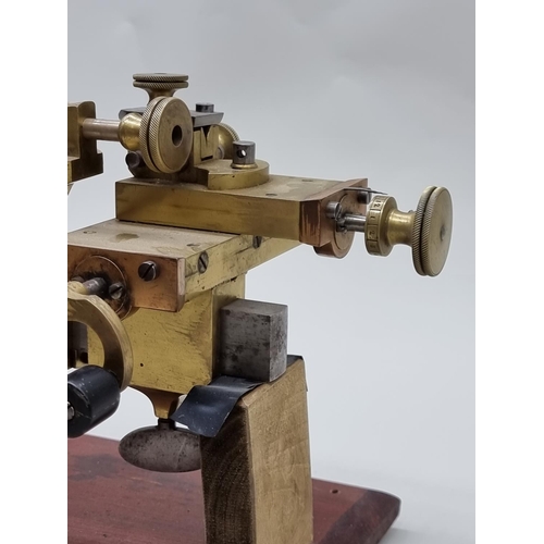 1559 - A vintage clock or watchmaker's lathe.