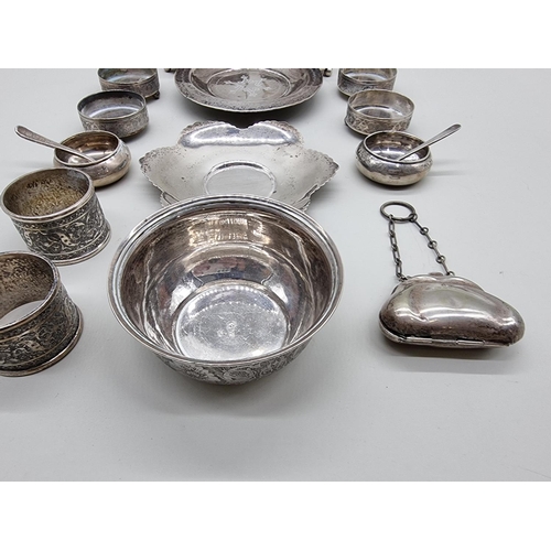 1609 - A quantity of silver plate and Arabic metalware, to include a part cruet set. ... 