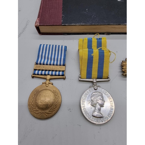 1634 - Medals: an Elizabeth II Korea Medal, to 22633650 Fus. R.A.Burrows R.F, with matching UN Korea Medal;... 