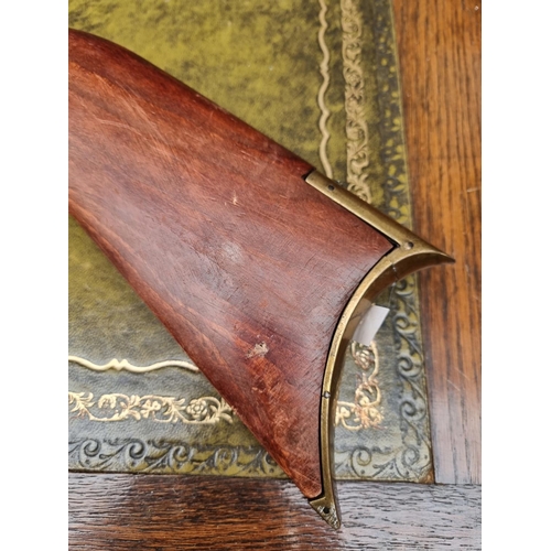 1697 - A reproduction flintlock musket; together with a reproduction sword.