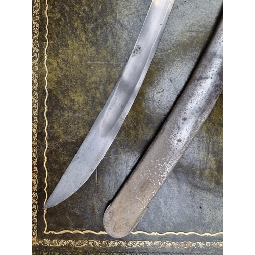 1702 - A 19th century Hussar's sabre and steel scabbard.