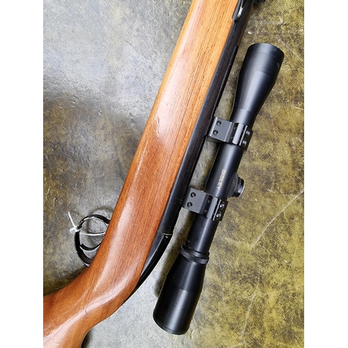 1719 - A BSA 'Airsporter' .22 cal under lever air rifle, with Bisley scope.