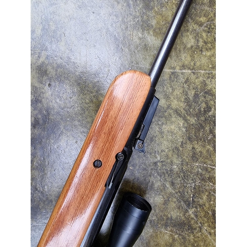 1719 - A BSA 'Airsporter' .22 cal under lever air rifle, with Bisley scope.