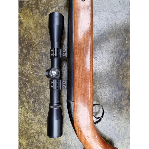 1719 - A BSA 'Airsporter' .22 cal under lever air rifle, with Bisley scope.