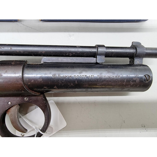 1722 - A Webley Junior .177 cal air pistol, Serial No: J21320, boxed with one spare seal.... 