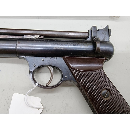 1724 - A Webley Senior .22 cal air pistol, Serial No: 738, boxed.