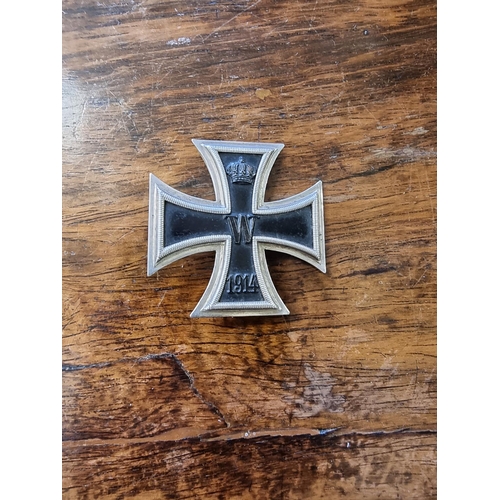 1640 - An Imperial World War I German Iron Cross, 1st Class, stamped makers mark 'F B'.