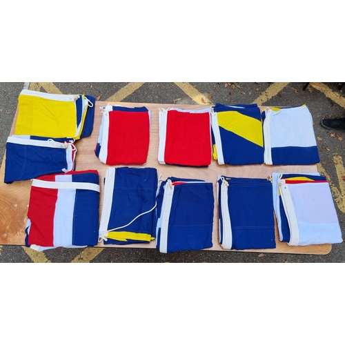 1731 - A set of 'Trafalgar' signal flags, in bag. 