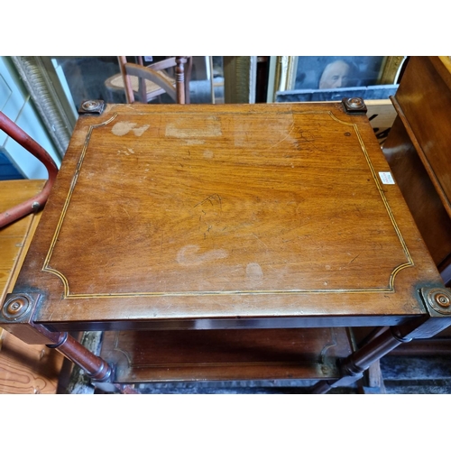 1754 - A Victorian mahogany Pembroke table, 105cm wide; together with a beech and cane rocking chair; ... 