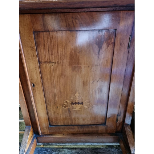 1758 - A Victorian walnut and inlaid Davenport desk, 52.5cm wide.