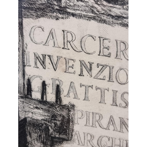 1221 - Giovanni Battista Piranesi, 'Invenzione Capric di Carceri', etching, I.54.5 x 41cm. ... 