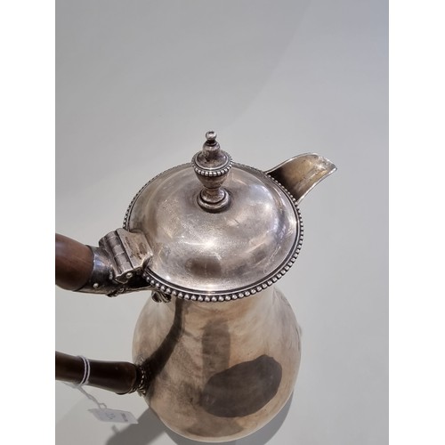 23A - A George III silver coffee pot, of baluster form, London 1798, 26.5cm, 692g.