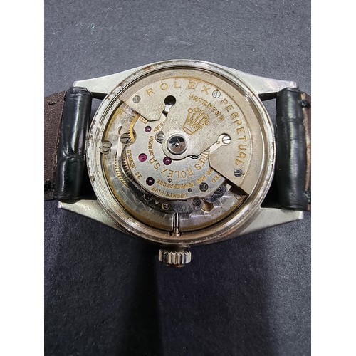 236 - A 1950s Rolex Oyster Perpetual stainless steel wristwatch, 34mm, Ref. 6564, Serial No. 82979, Cal.10... 