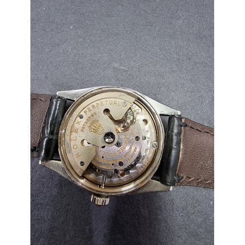 236 - A 1950s Rolex Oyster Perpetual stainless steel wristwatch, 34mm, Ref. 6564, Serial No. 82979, Cal.10... 