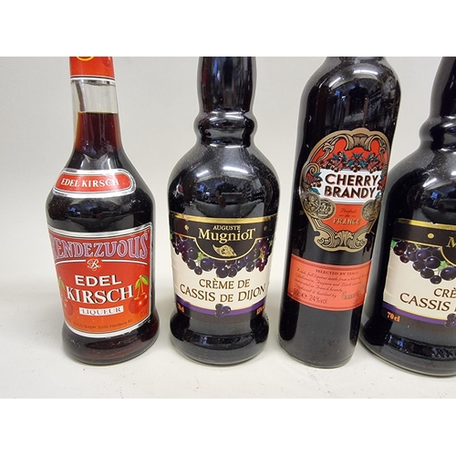 118 - Six bottles of fruit Liqueur, comprising: a 50cl Cherry Brandy; a 35cl Kentish Cherry Brandy; two 70... 