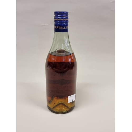 12 - An old 12 fl.oz. bottle of Martell 'Three Star' Cognac, probably 1970s bottling.