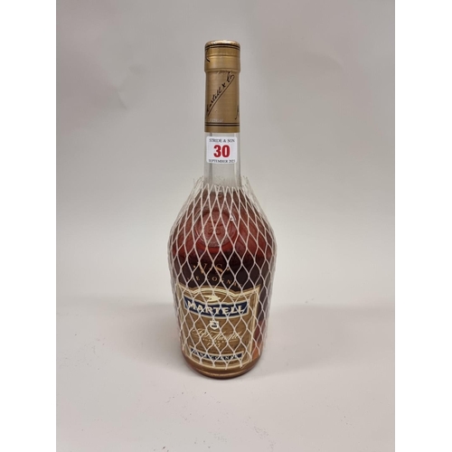 30 - A 1 litre bottle of Martell VS Fine Cognac.