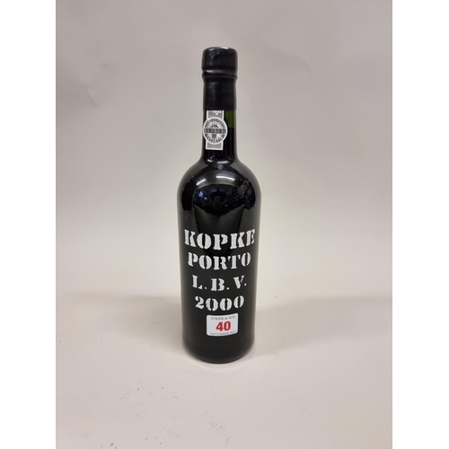 40 - A 75cl bottle of Kopke 2000 LBV Port. (1)