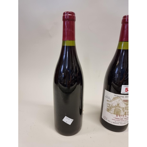 54 - Two 75cl bottles of Rully 1er Cru Vieilles Vignes, 1993, Michel Briday. (2)