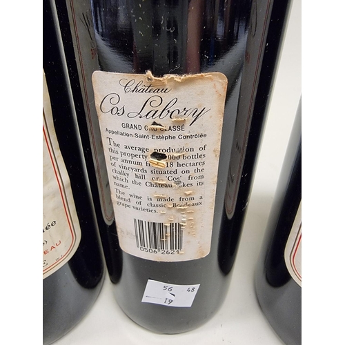 89 - Five 75cl bottles of Chateau Cos Labory, Saint-Estephe 1987. (5)