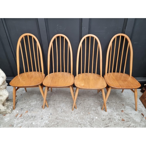 1086 - A set of four vintage Ercol 'Quaker' model 365 dining chairs. 