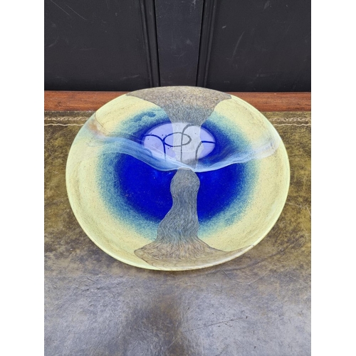 1155 - A large Art Glass bowl, 42cm diameter.