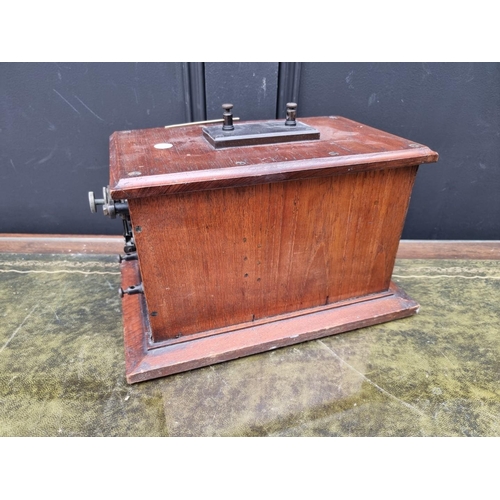 1176 - An old induction coil, 30.5cm wide; together with a Ferranti 'Tesvac'. (2)