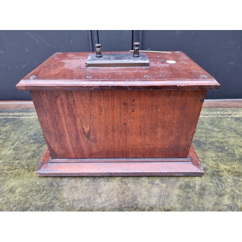 1176 - An old induction coil, 30.5cm wide; together with a Ferranti 'Tesvac'. (2)