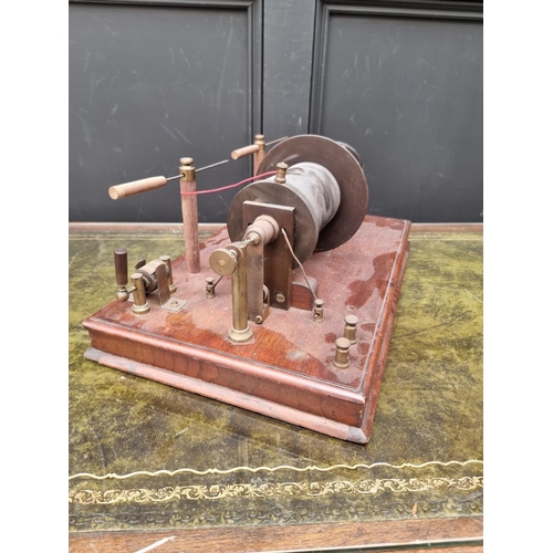 1194 - An old induction coil, 50.5cm wide. 