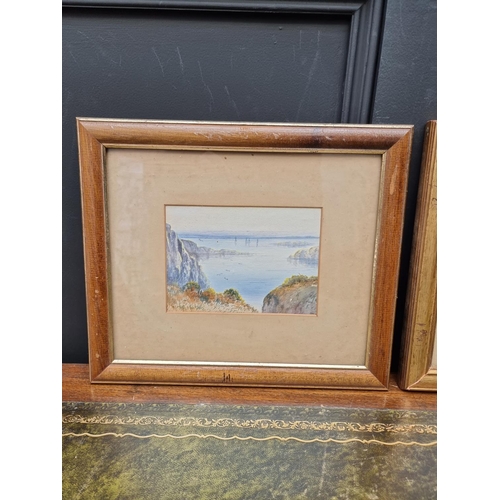 1204 - M K Farquhar, coastal scenes, a pair, each signed, watercolour, 12 x 17.5cm. (2)   ... 